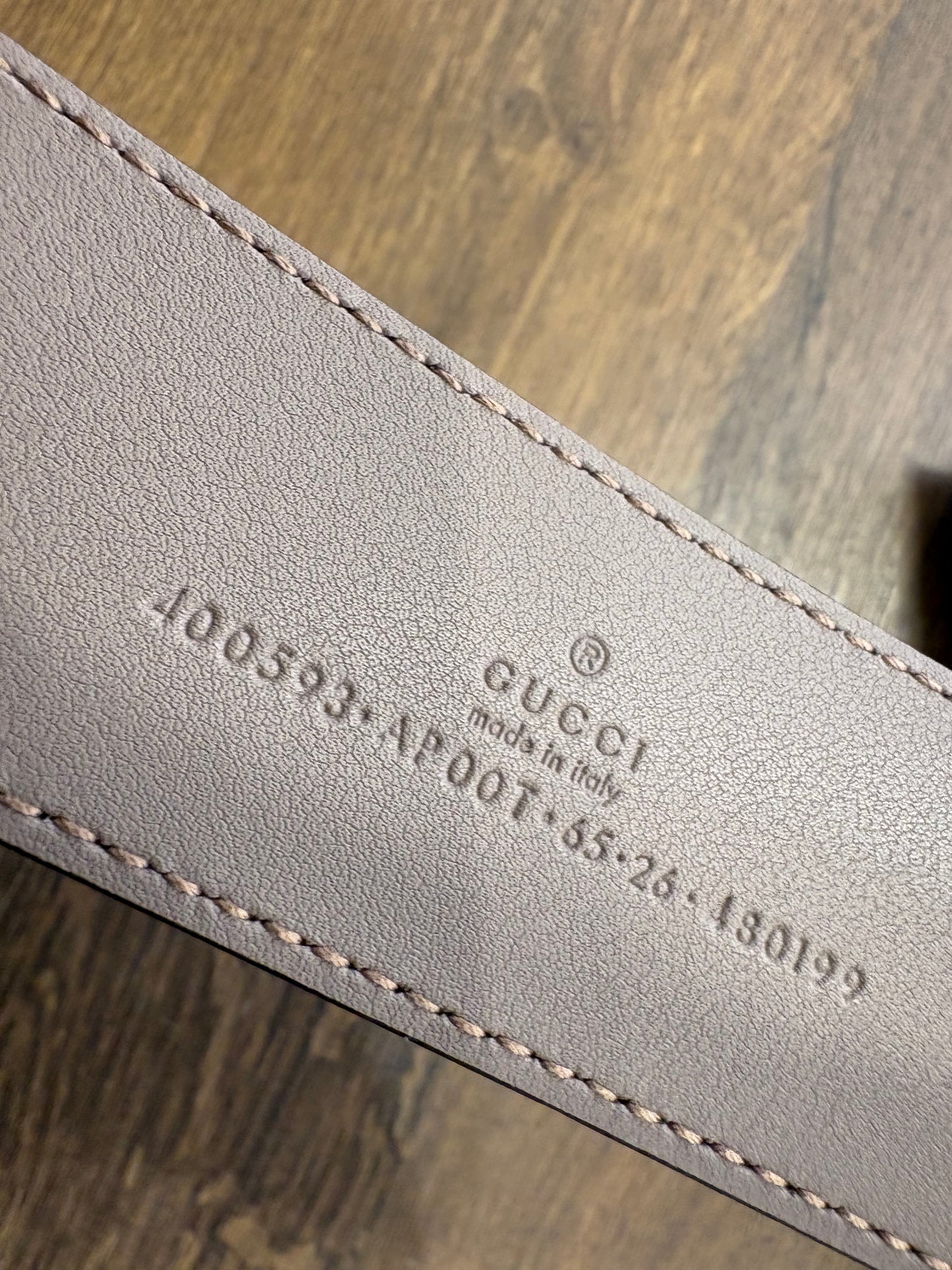 Gucci cintura in pelle mis . 65