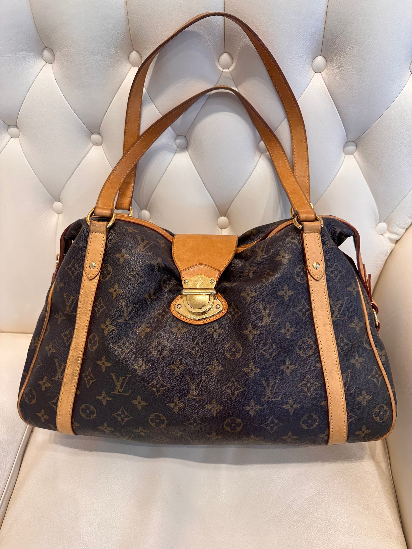 Louis Vuitton Stresa GM borsa monogram e pelle