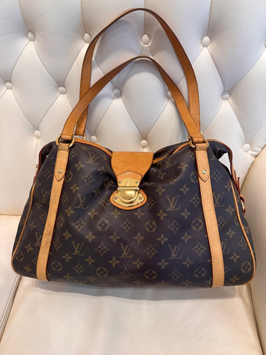 Louis Vuitton Stresa GM borsa monogram e pelle