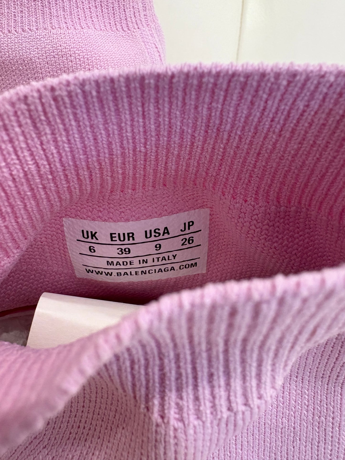 Balenciaga Speed 2.0 rosa bianco 39