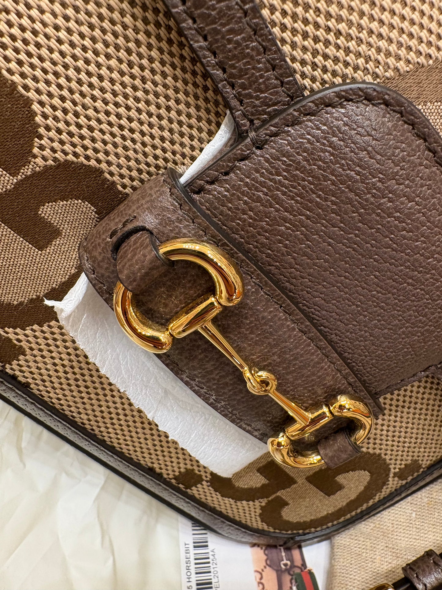 Gucci Horsebit 1955 Jumbo GG nuova