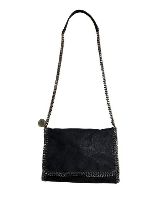 borsa a tracolla Falabella Stella McCartney in tessuto Shaggy Deer nero