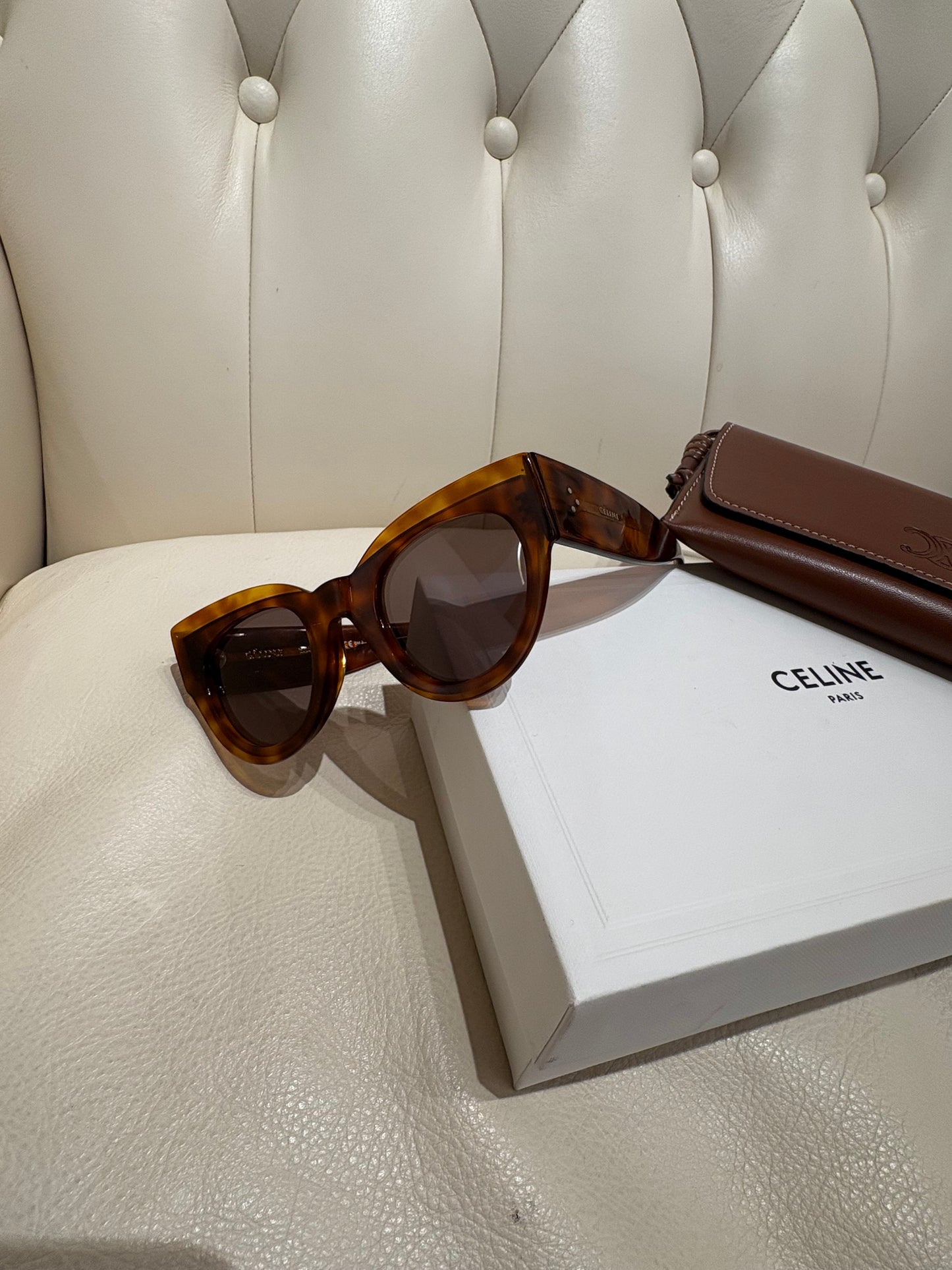 Celine occhiali da sole acetato marmorizzato