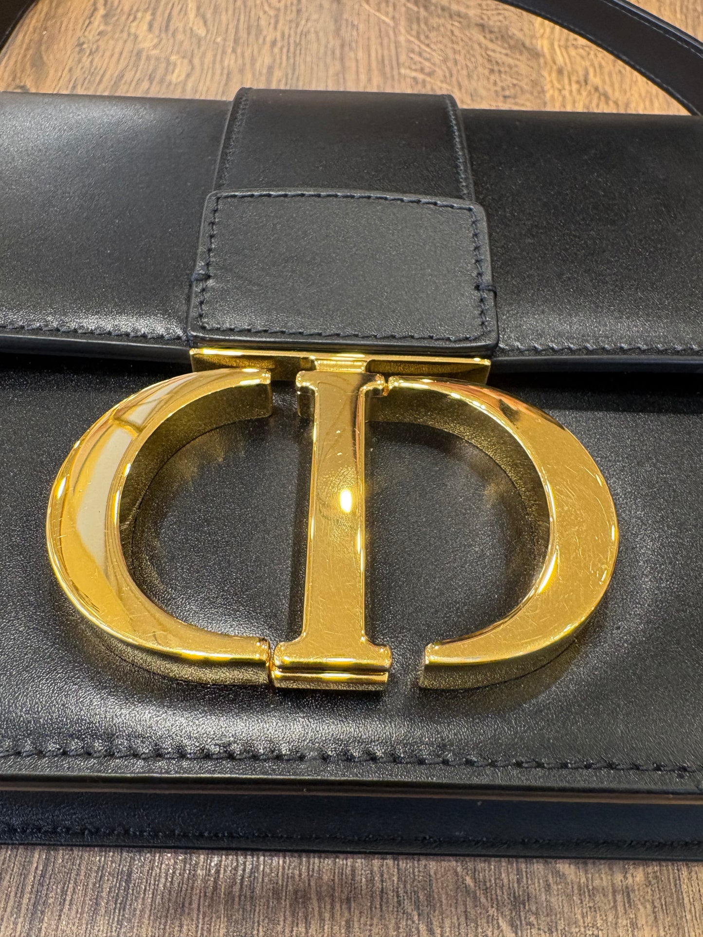 Dior borsa 30 Montaigne vitello nero