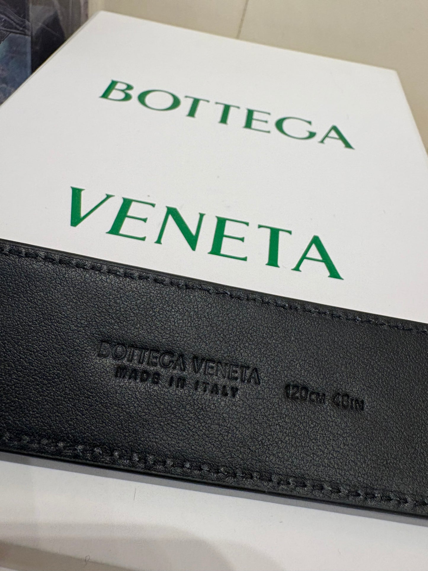 Bottega Veneta cintura uomo in pelle