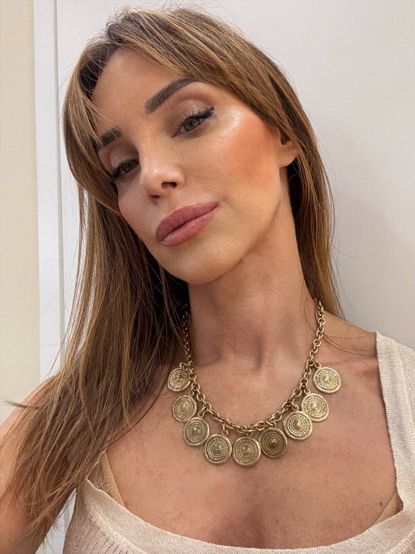 Yves Saint Laurent collana monete vintage