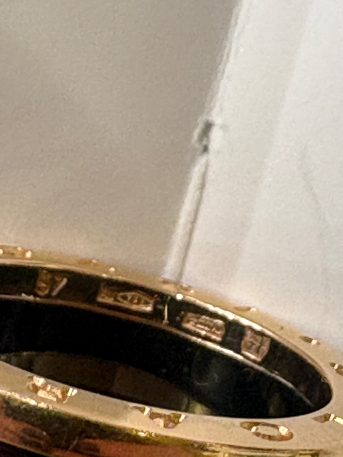 Bvlgari B.zero 1 anello in oro rosa e ceramica brown