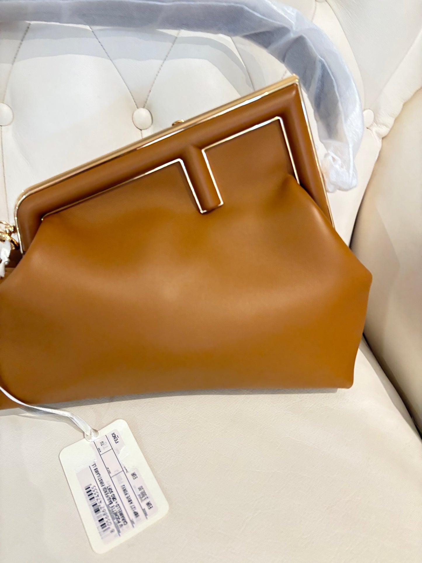 Fendi First pelle caramello