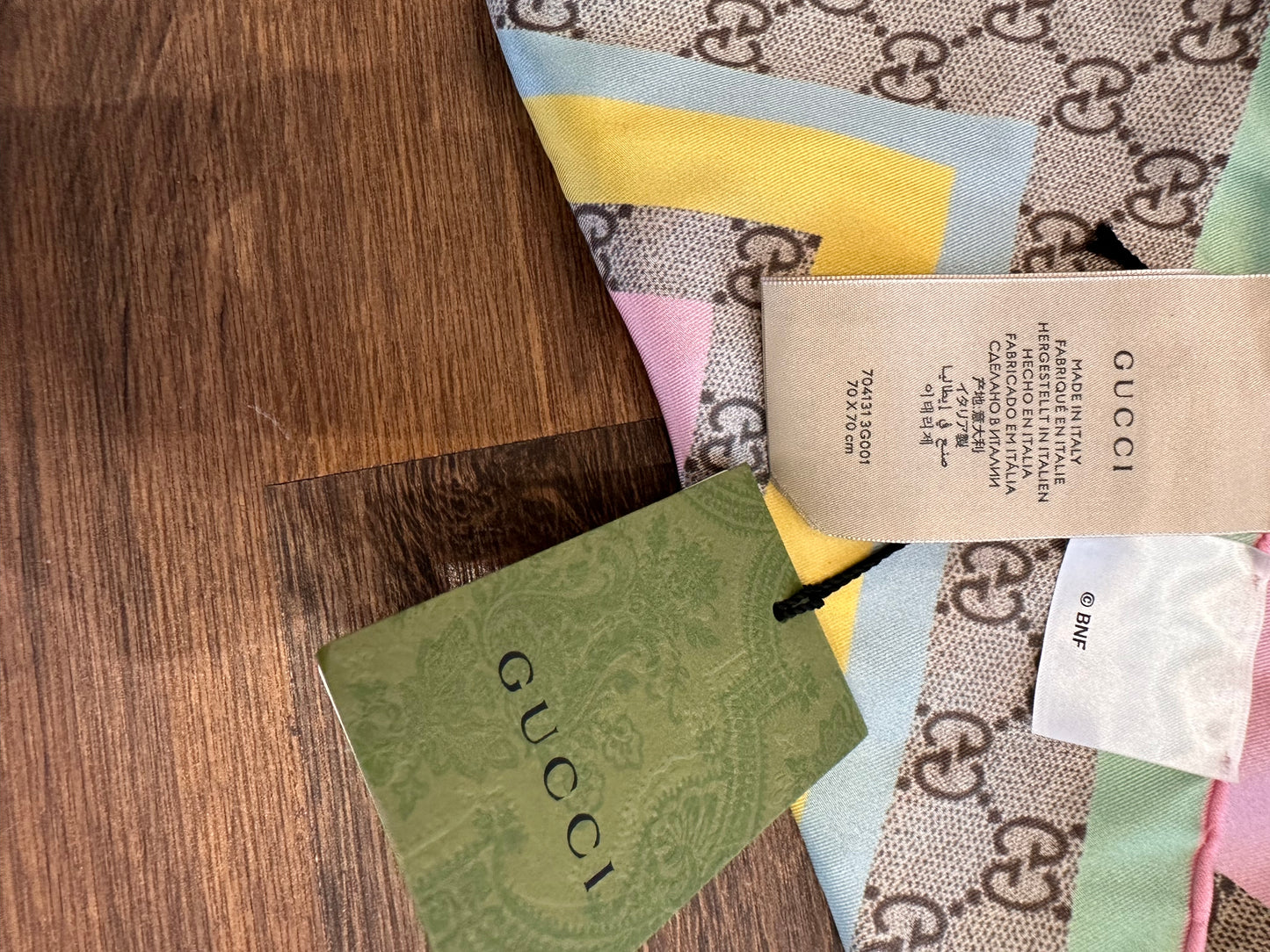 Gucci foulard seta Bananya 70x70