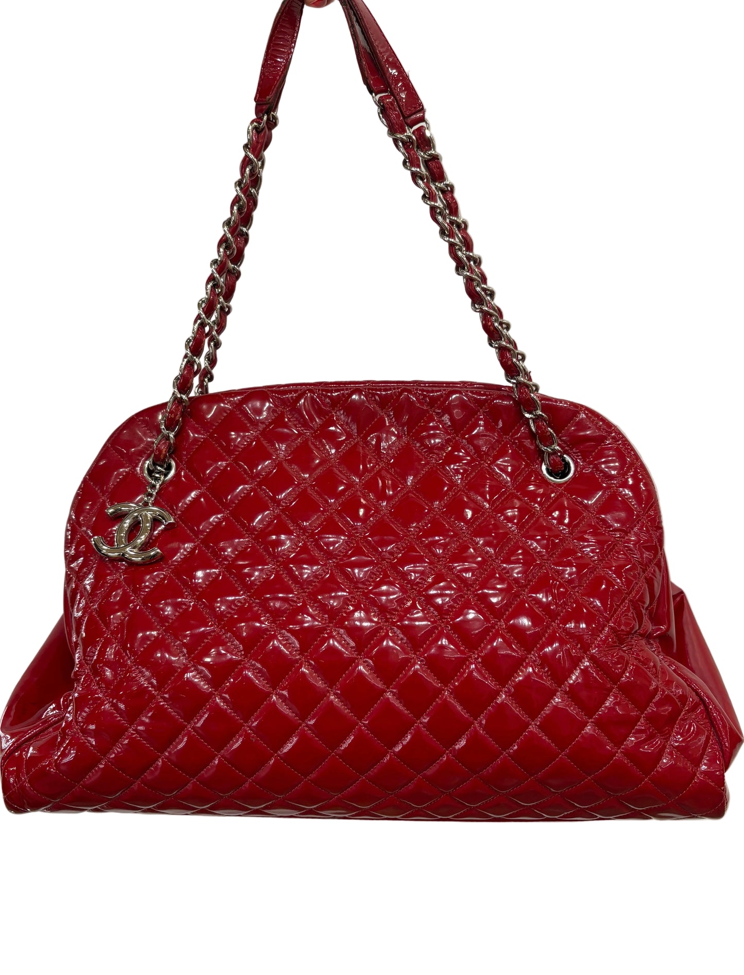 Chanel Mademoiselle in pelle verniciata rossa