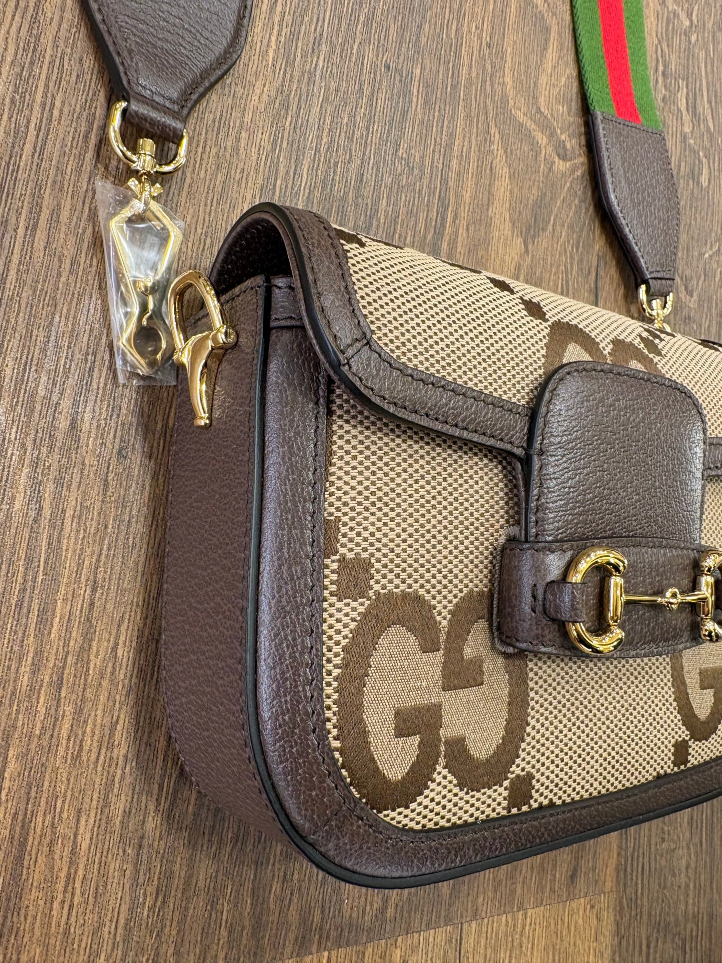 Gucci Horsebit 1955 Jumbo GG nuova