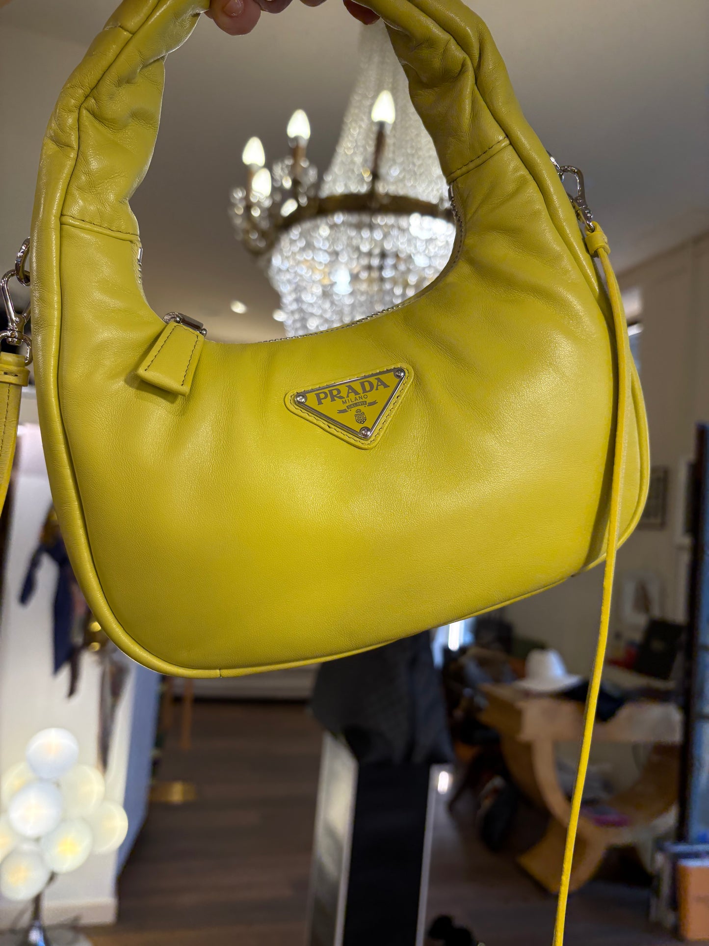 Prada borsa mini in nappa di pelle