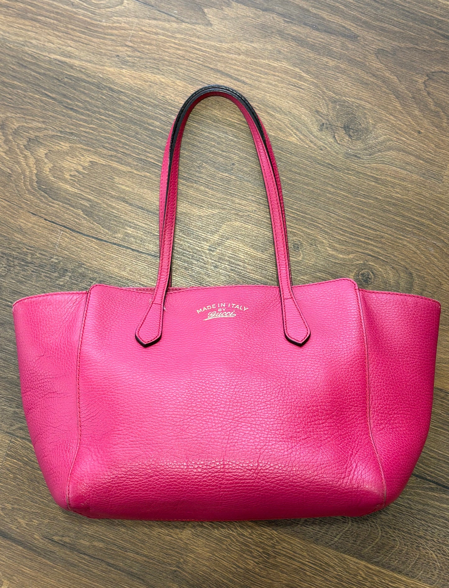 Gucci Swing  Tote bag in pelle fucsia
