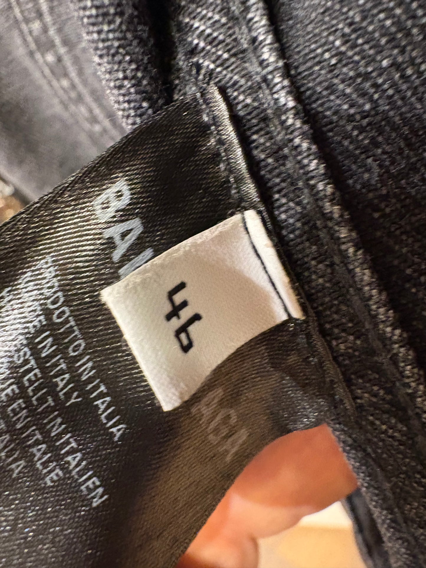 Giacca Denim Balenciaga "TV Show" Logo All-Over Tg.46