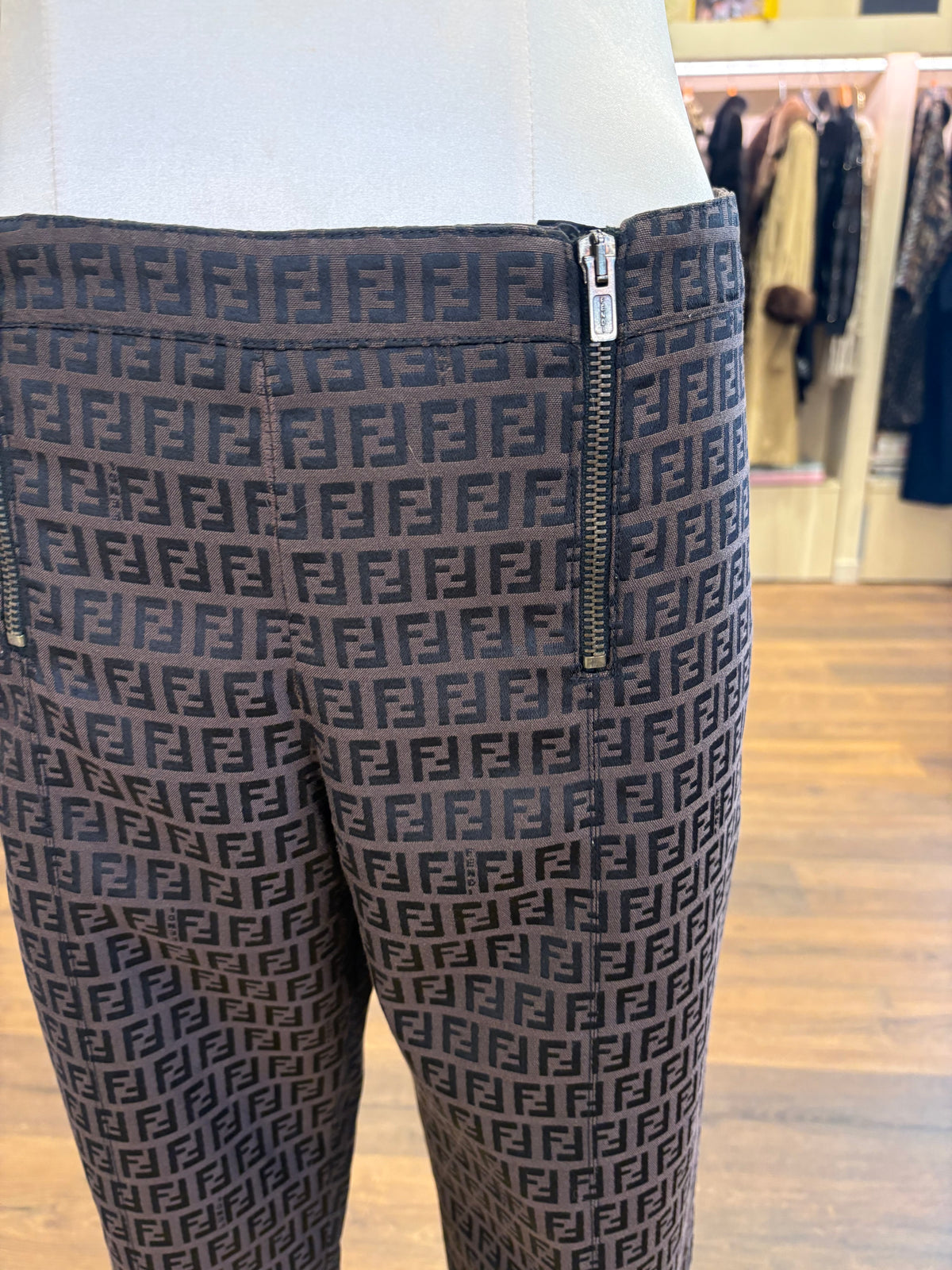 Fendi pantaloni tecnici stampati 44