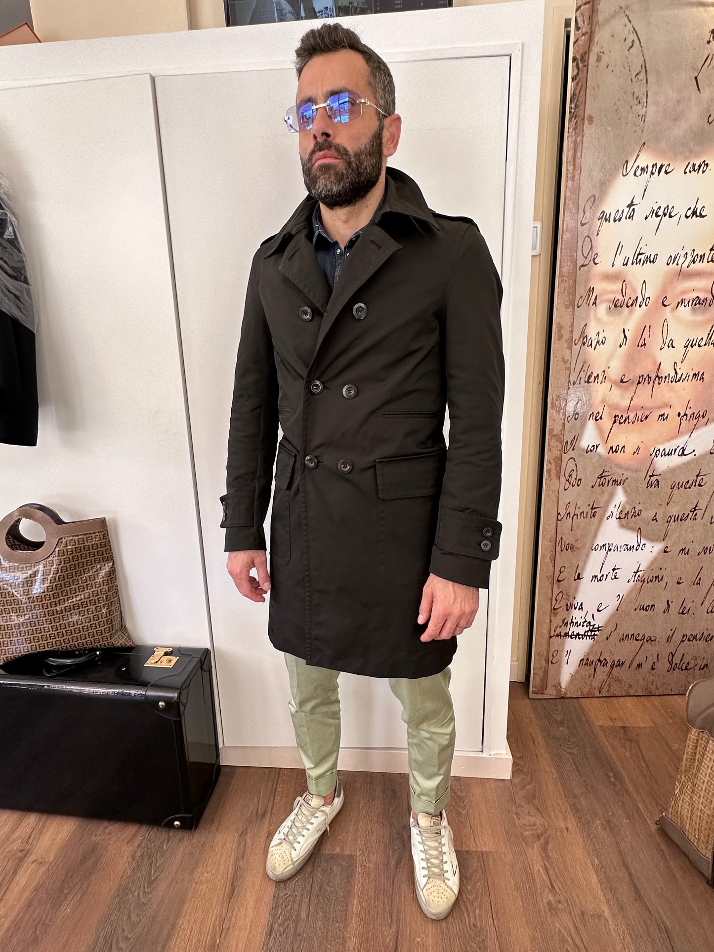 Gucci trench tecnico uomo 46/48