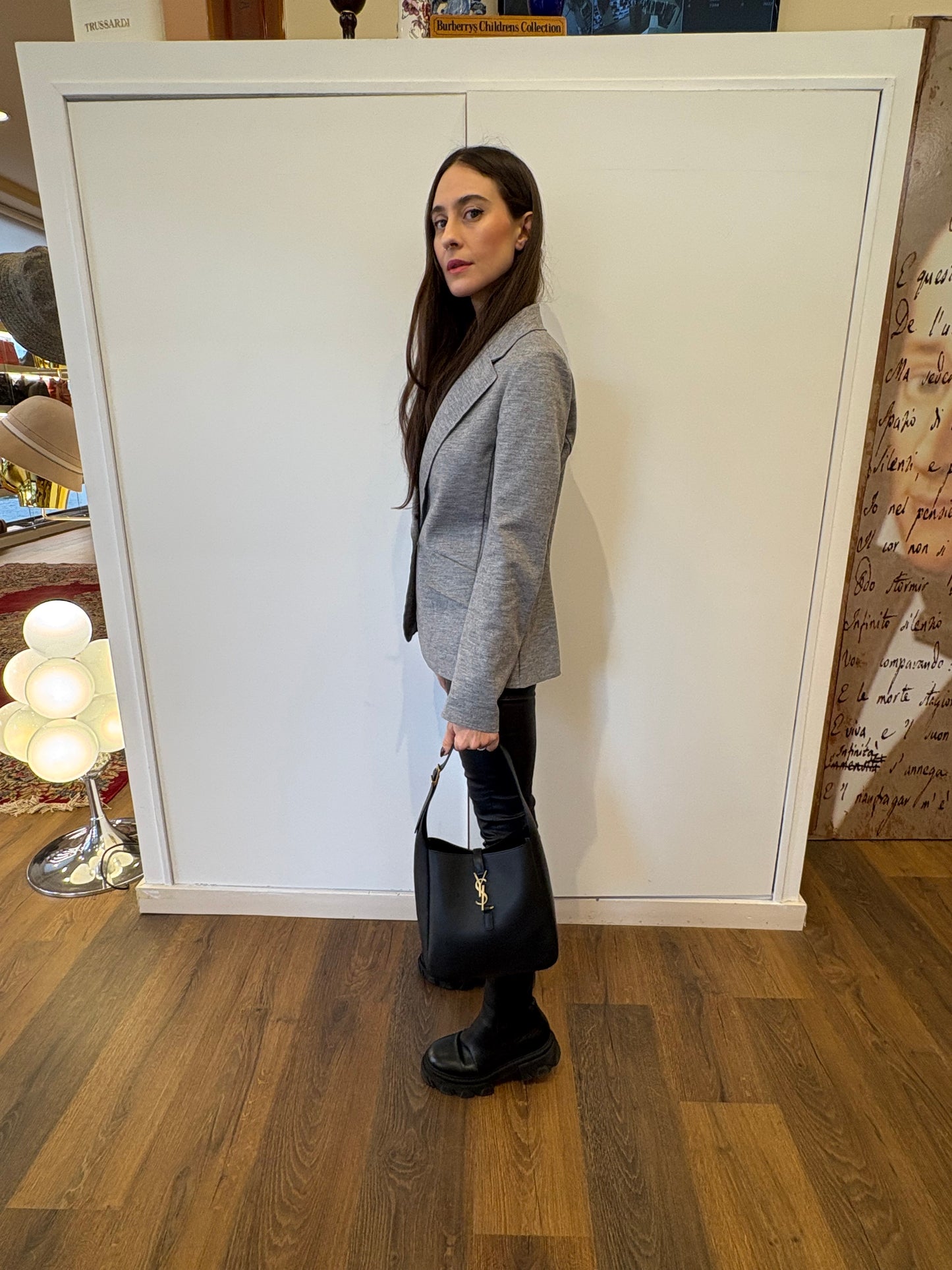 Ysl Le 5à7 pelle nera nuova