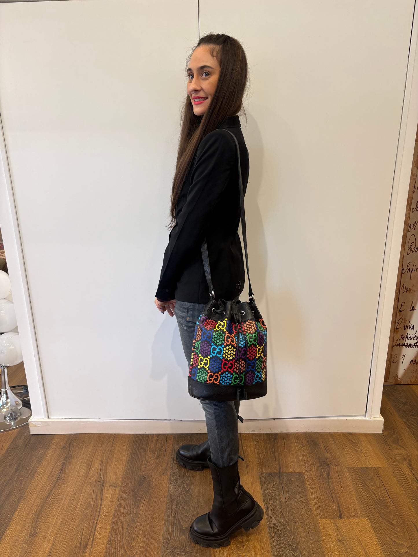 Gucci GG Psychedelic Bucket Bag