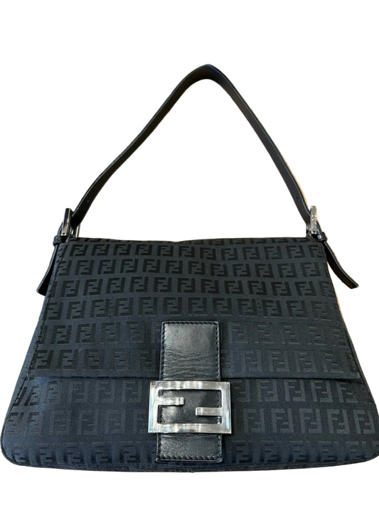 Fendi Mama borsa a spalla  in tela e pelle