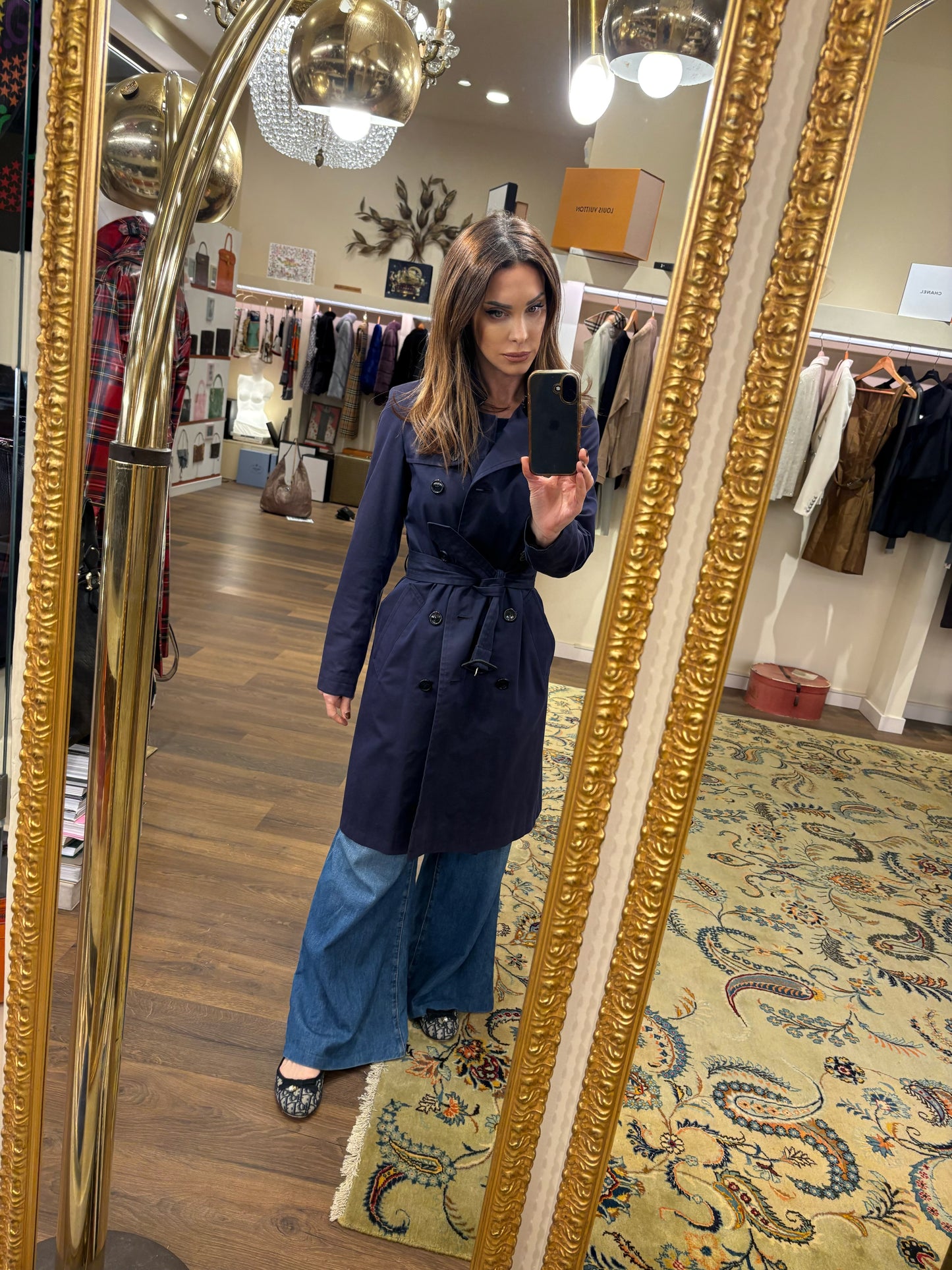 Burberry trench blu ita 38