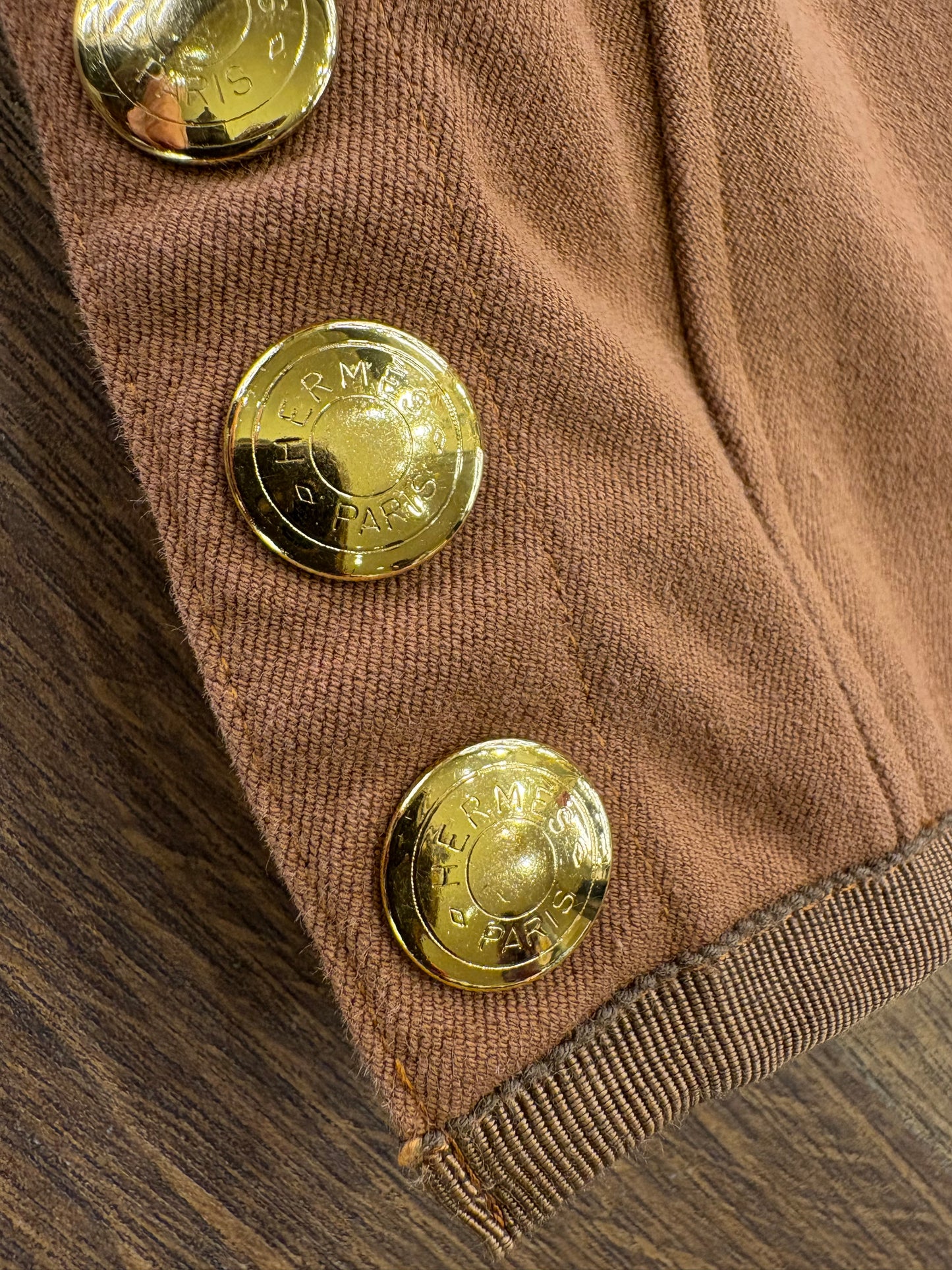 Hermès pantaloni cavallerizza cotone biscotto