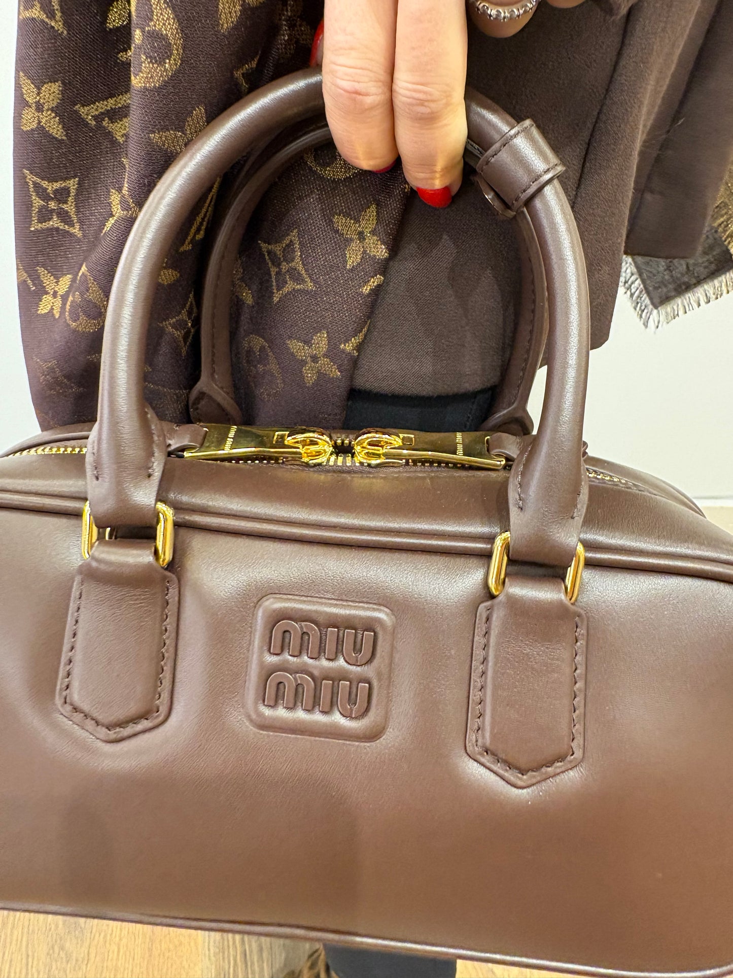 Miu Miu Arcadie Large colore radica . Nuova