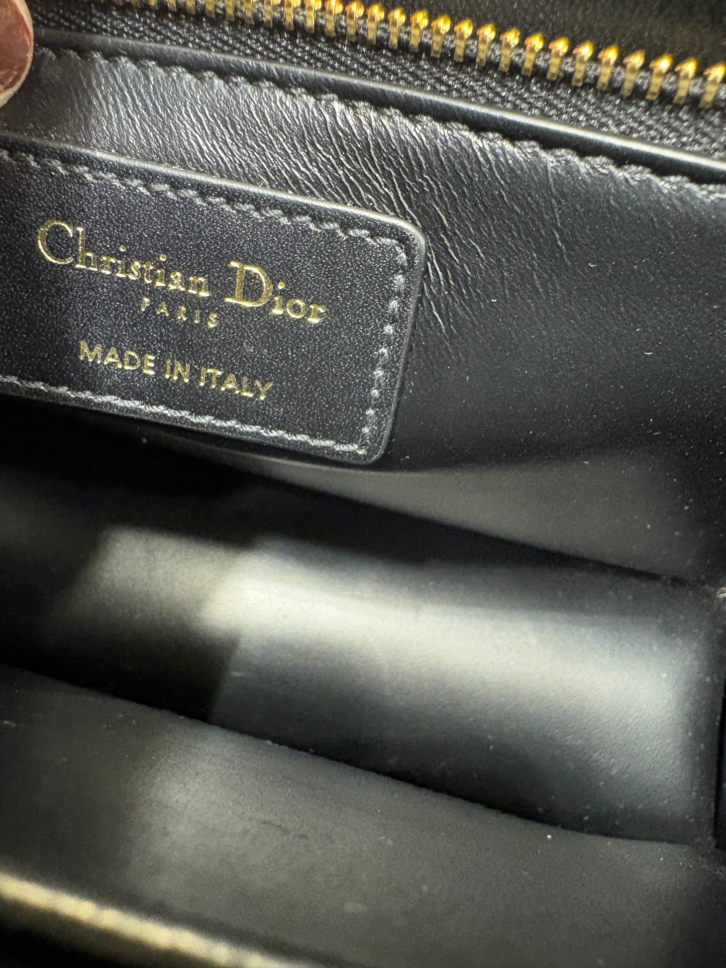Dior borsa 30 Montaigne vitello nero