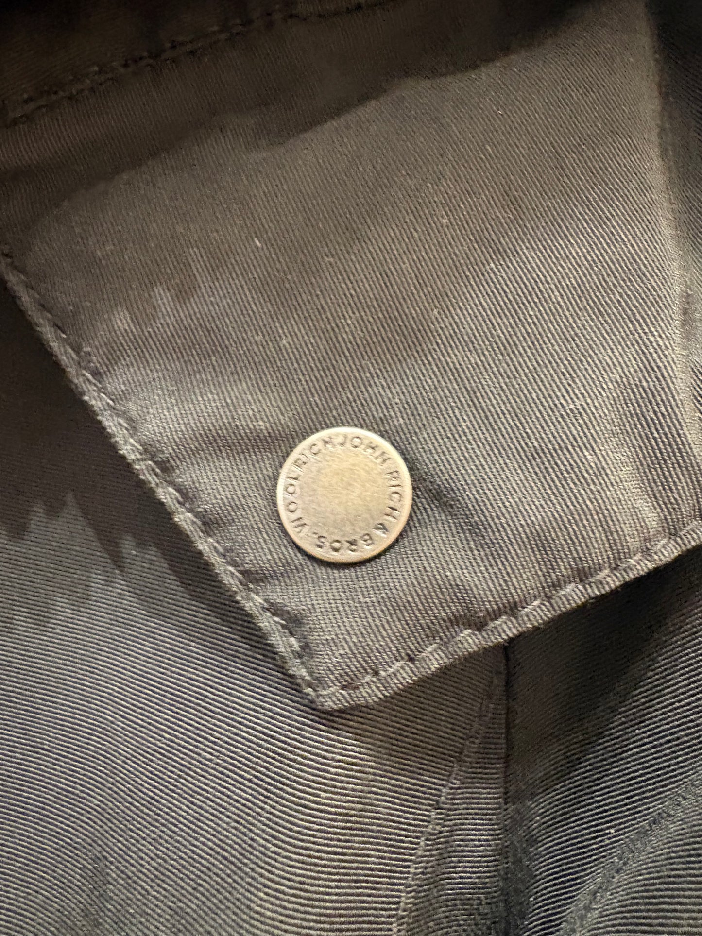 Woolrich parka Bow Bridge nero in tessuto Ramar e pelliccia vera tg44