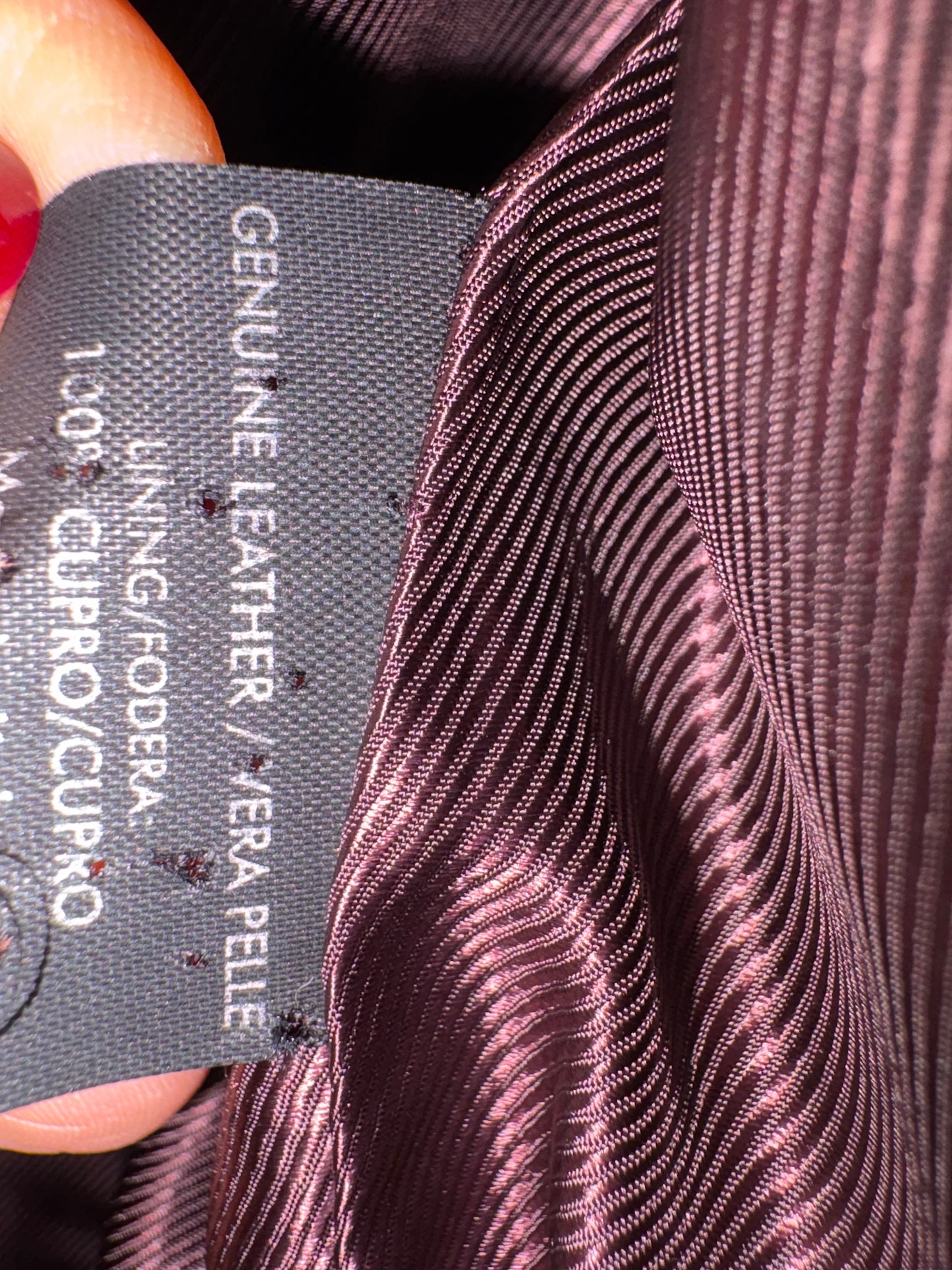 Gucci giacca in camoscio melanzana 38