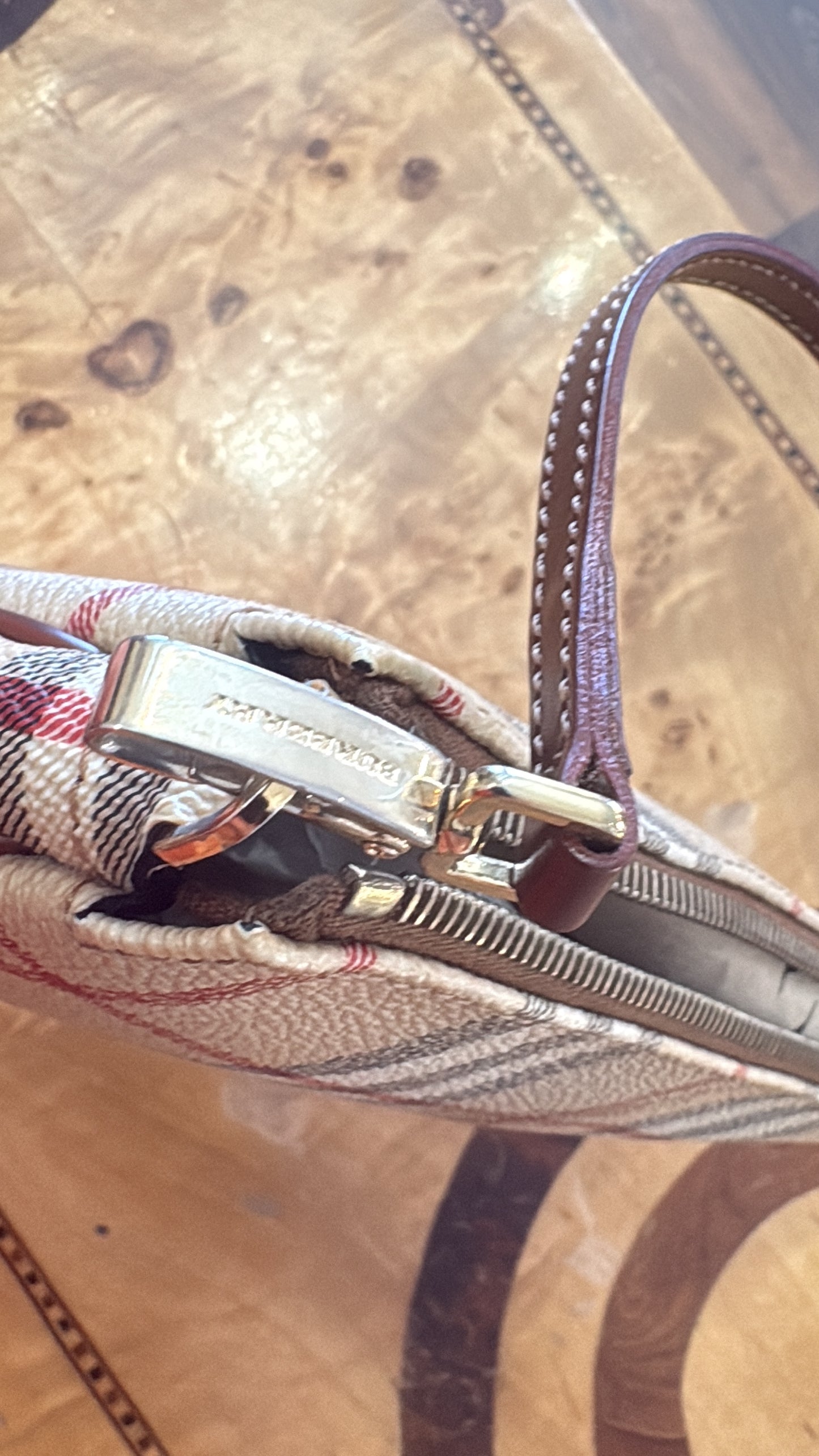 Burberry piccola borsa a spalla vintage