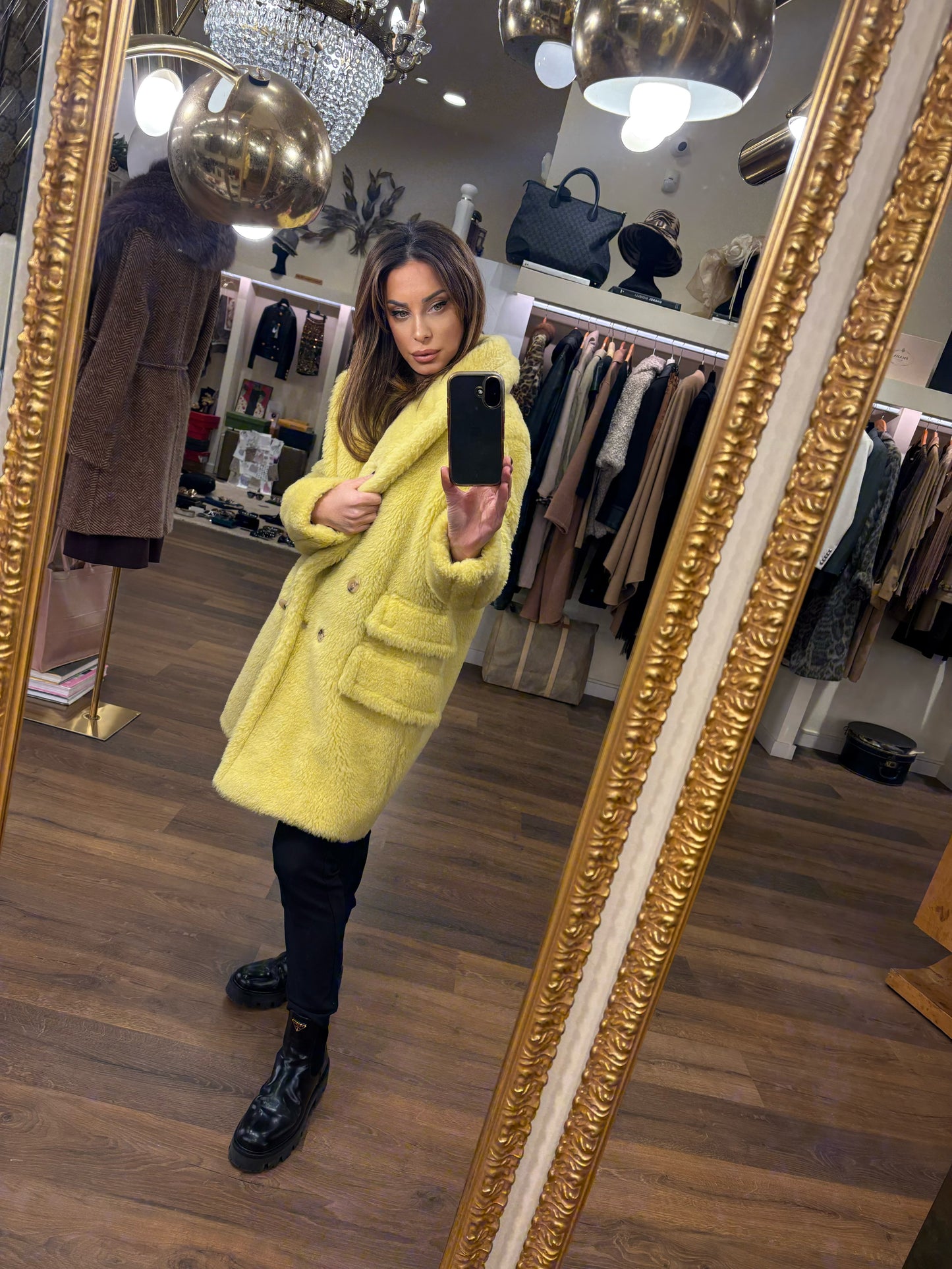 Intrend ( Max Mara ) teddy bear giallo oversize 38