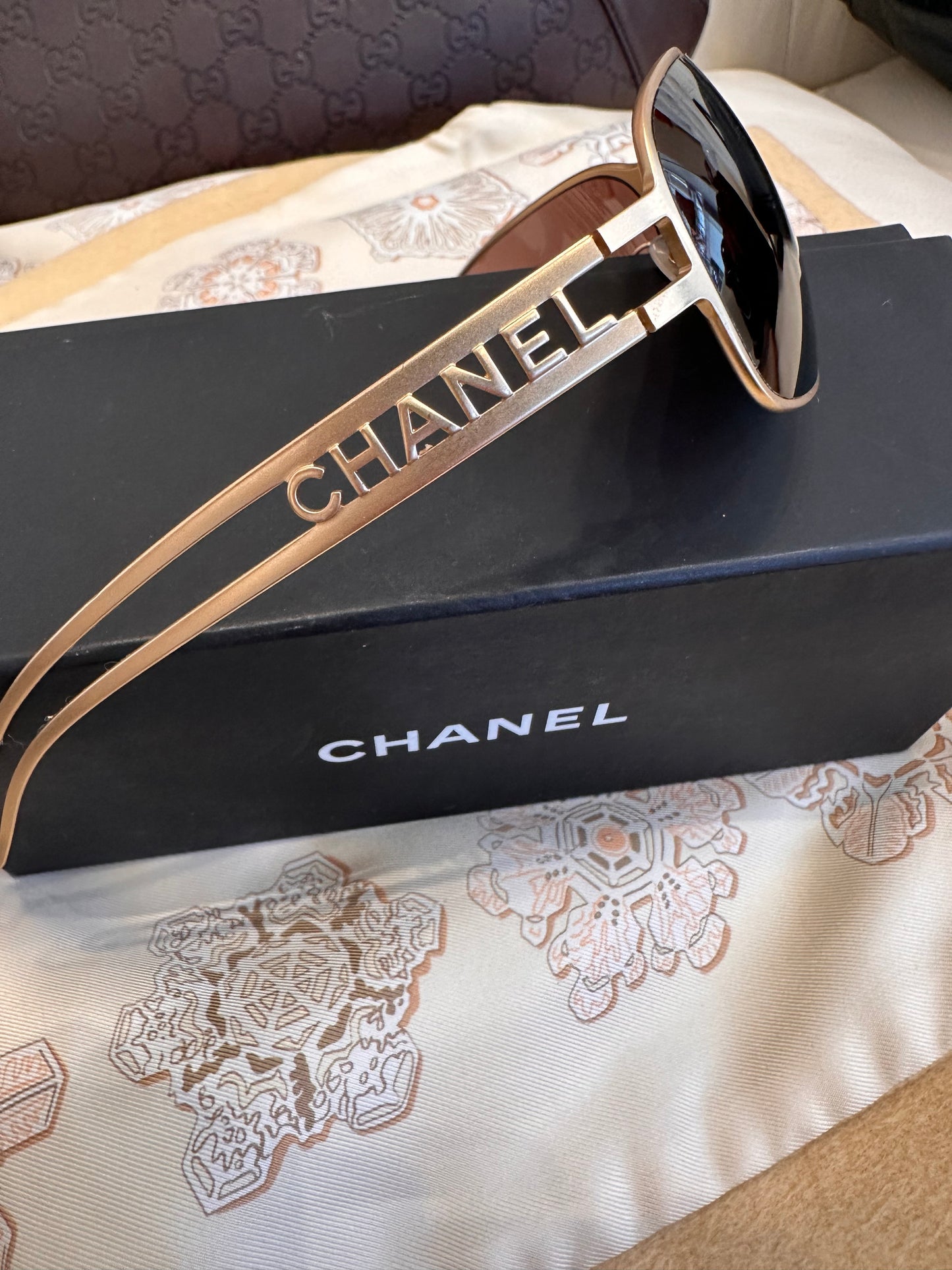 Chanel occhiali Vintage  da sole rettangolari