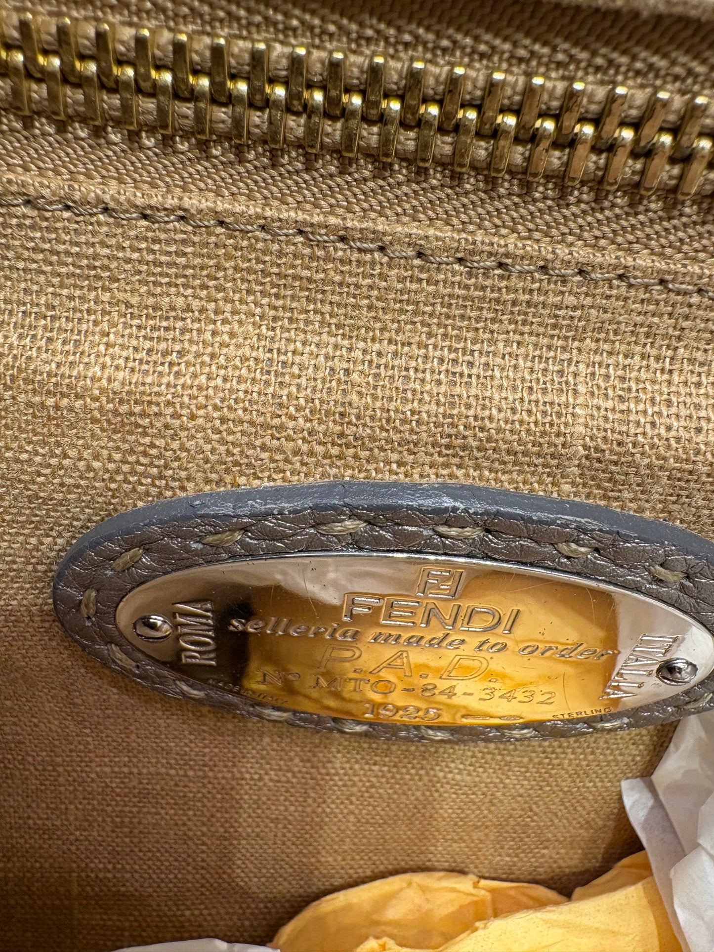 Fendi Peekaboo Selleria grigio / tortora