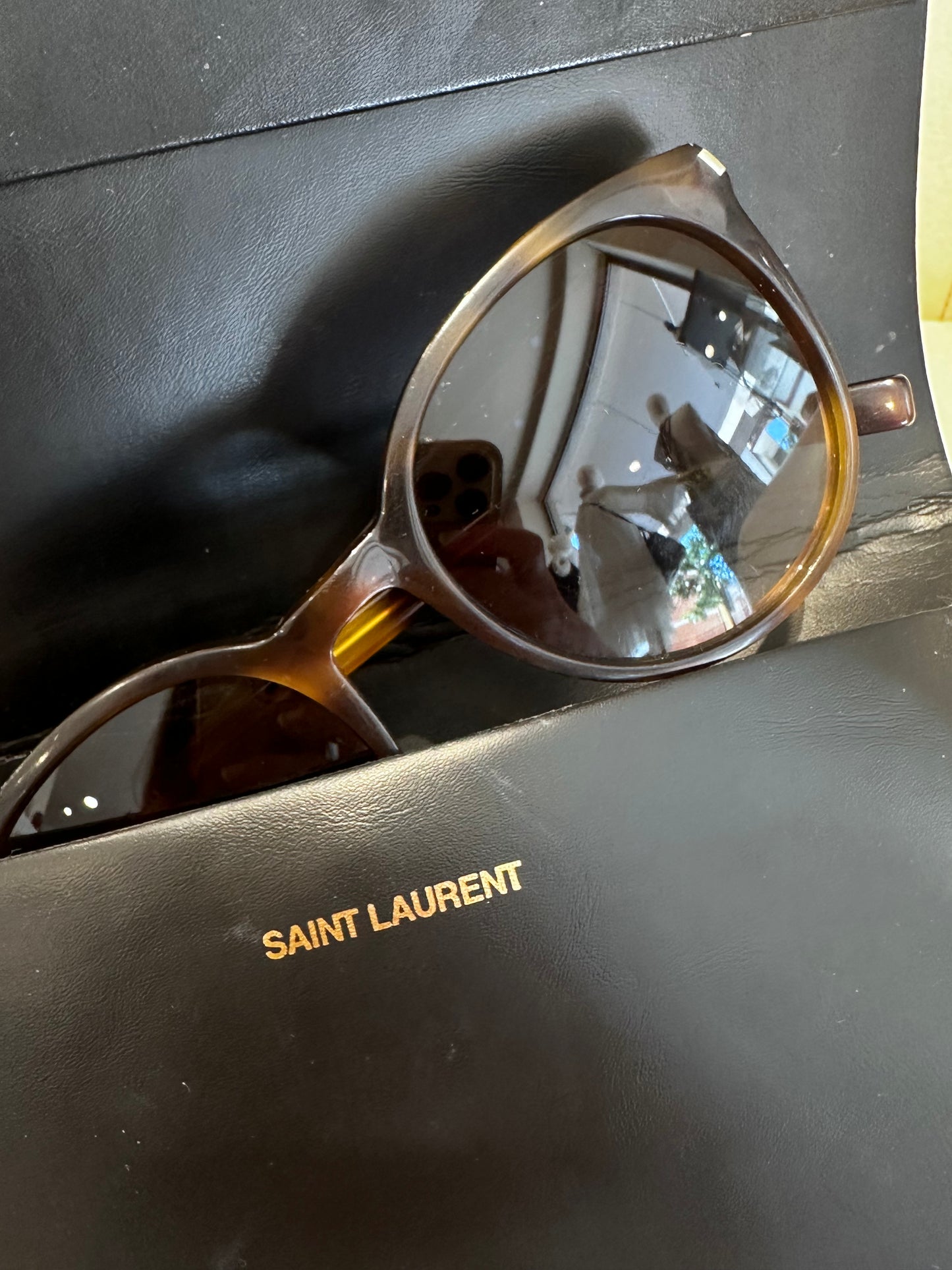 Saint Laurent occhiali da sole tondi