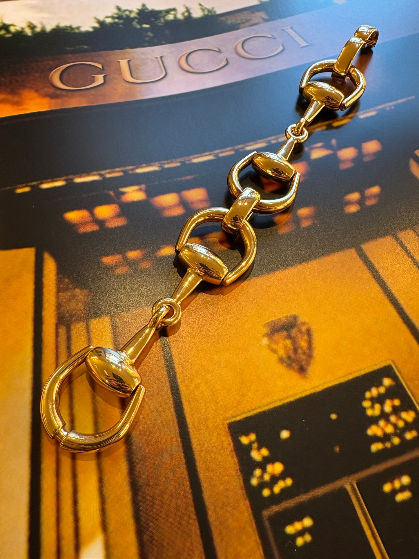 Gucci bracciale Horsebit in oro giallo 18Kt