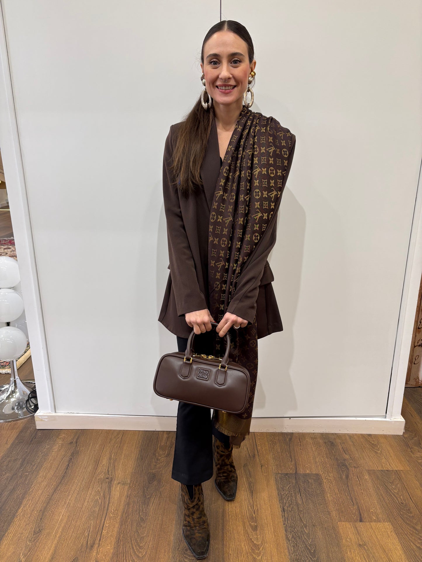 Miu Miu Arcadie Large colore radica . Nuova