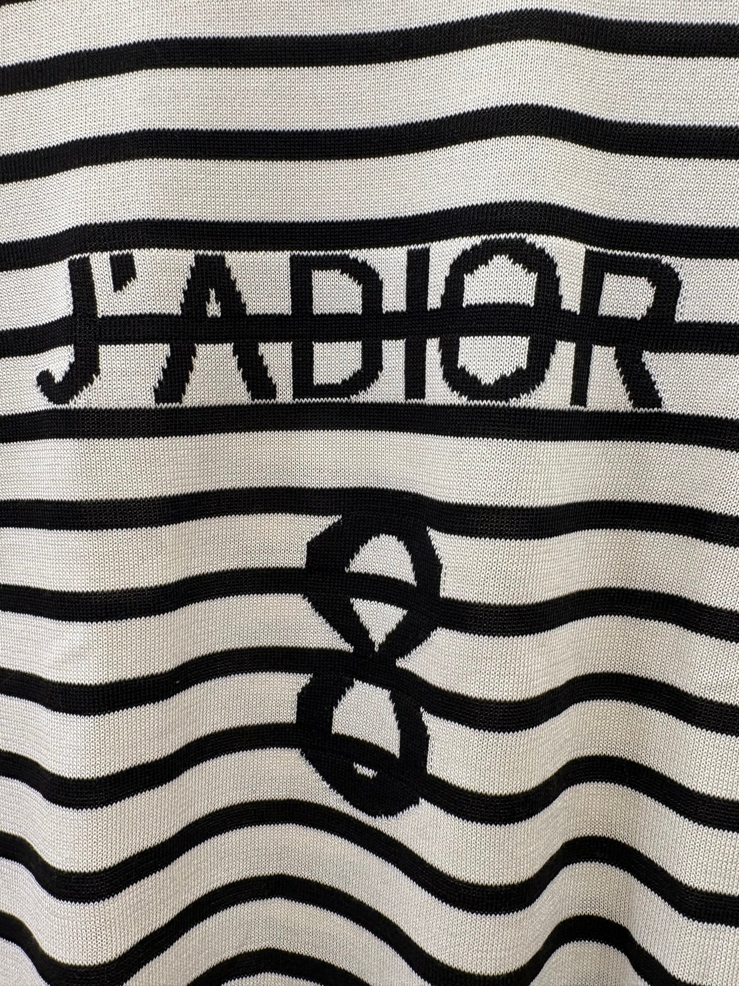 Dior maglia J’Adior 8 righe bianche e nere