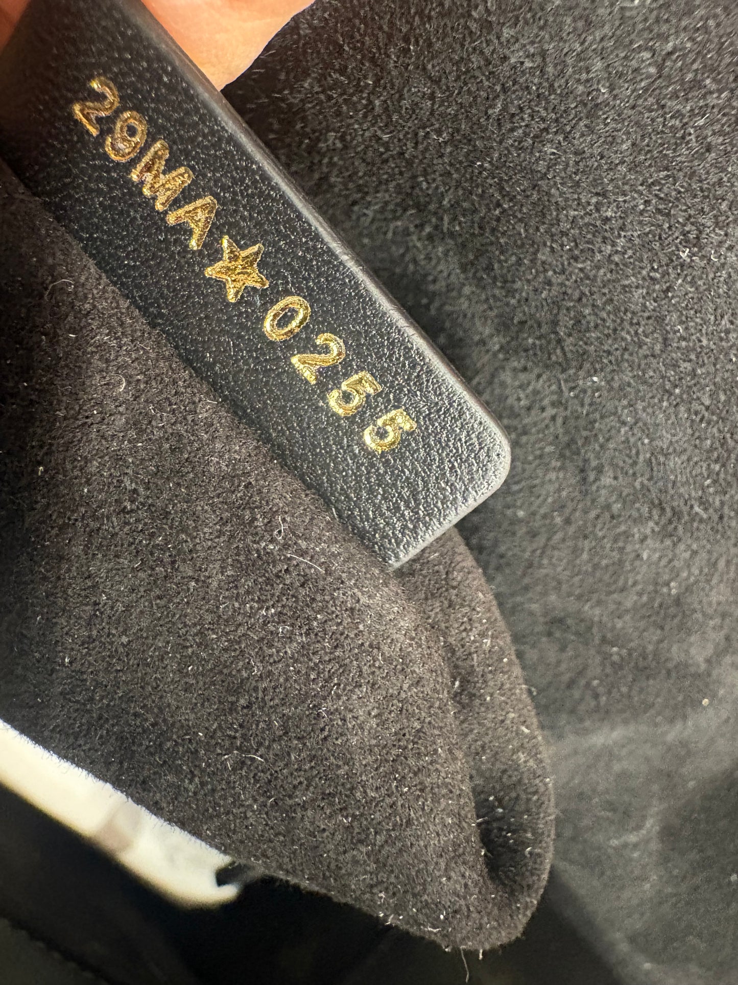 Lady Dior misura small  in agnello cannage nero