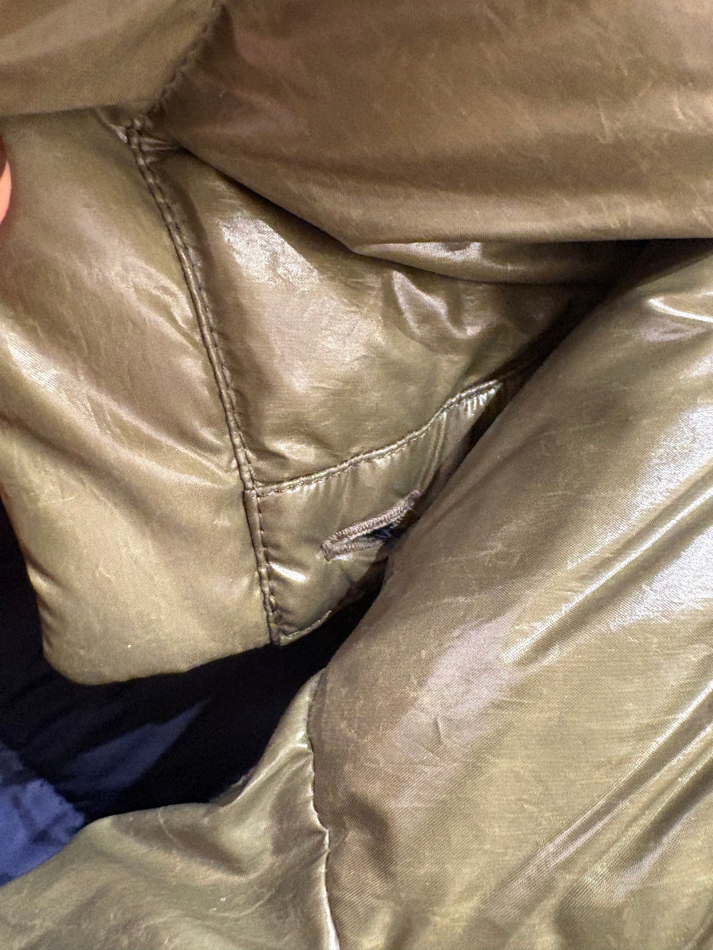 Fay piumino verde salvia ganci oro chiaro M