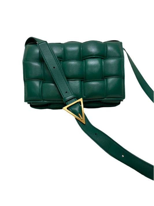 Bottega Veneta Cassette pelle di agnello verde