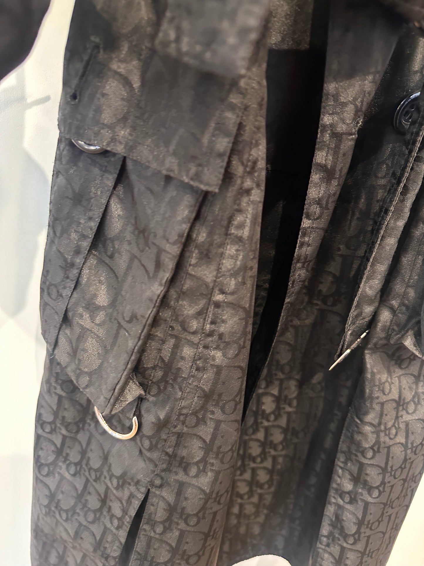 Dior trench sfoderato tecnico con monogram