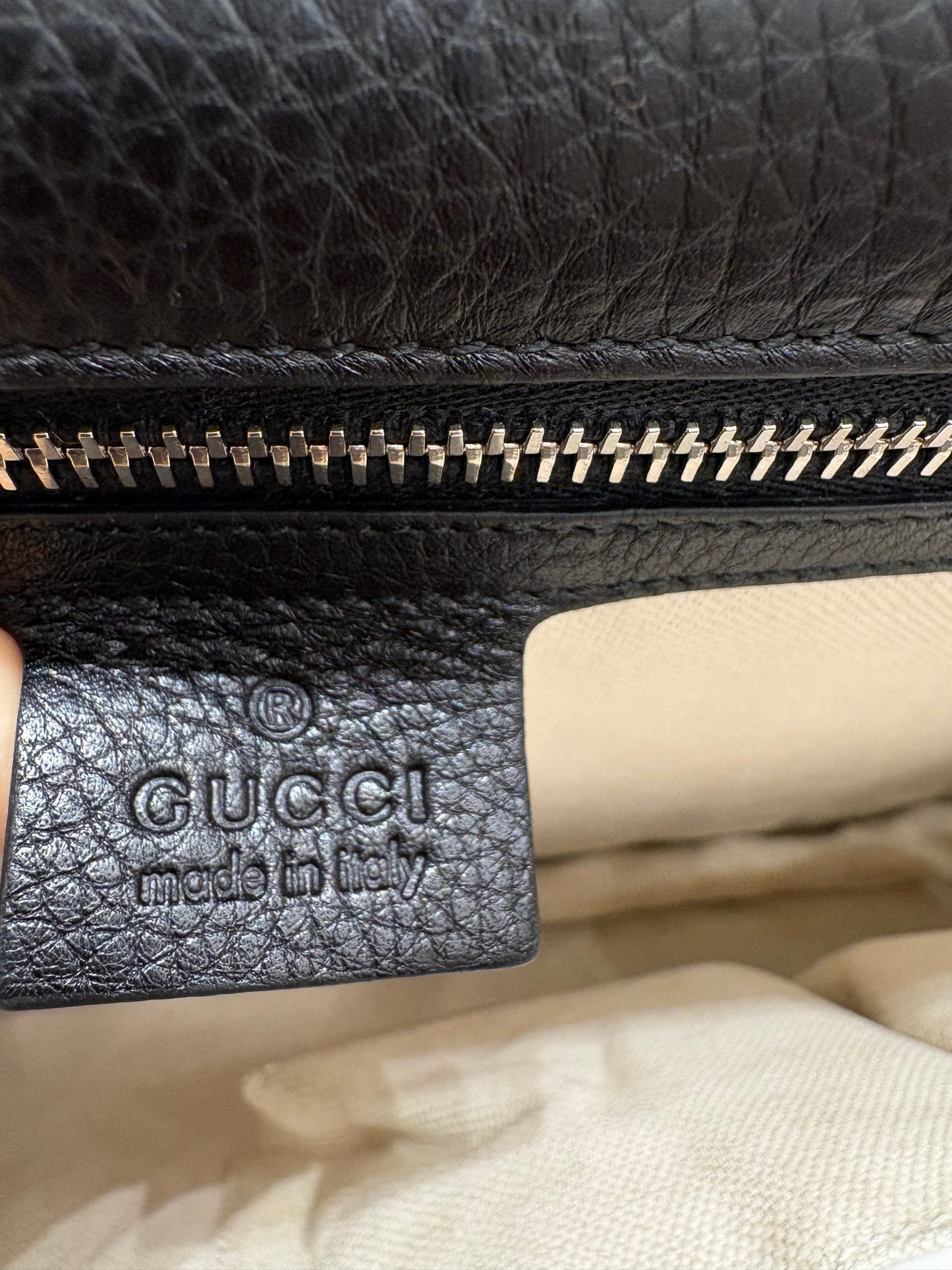 Gucci  bambù borsa porta documenti in pelle