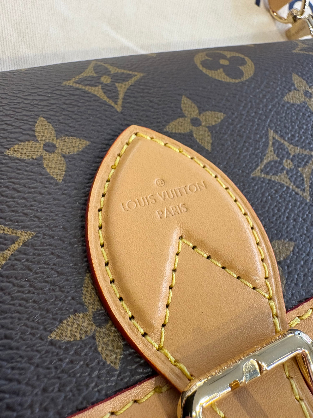 Louis Vuitton Borsa Messenger Diane PM in Tela Monogram con Tracolla Jacquard. Nuovo