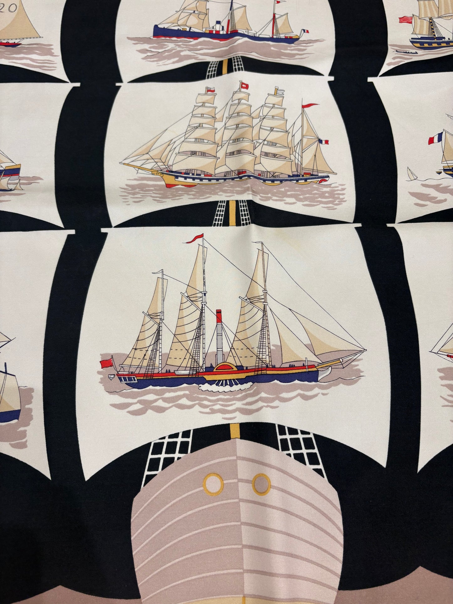 Hermès carre’  seta 90x90 Le Grand Largue