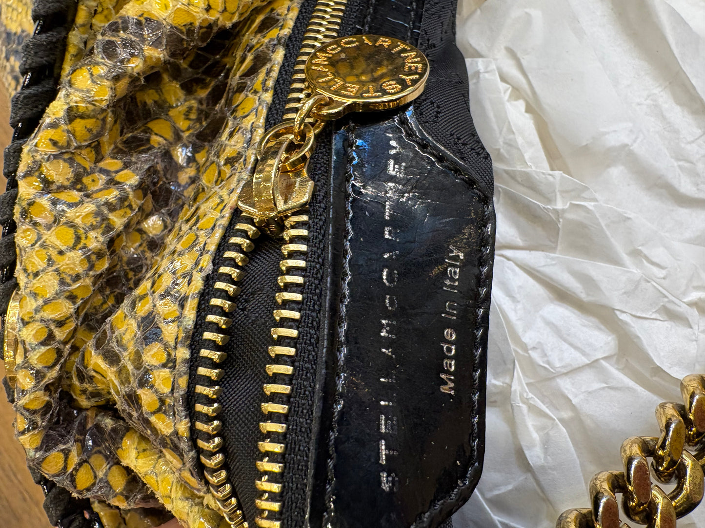 Stella McCartney borsa Falabella pitonata ( vegan leather )