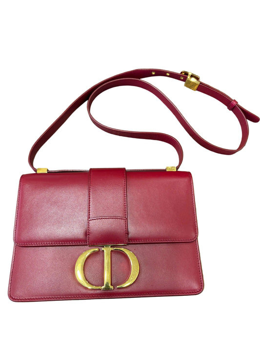 Dior borsa Montaigne30 in vitello rosso