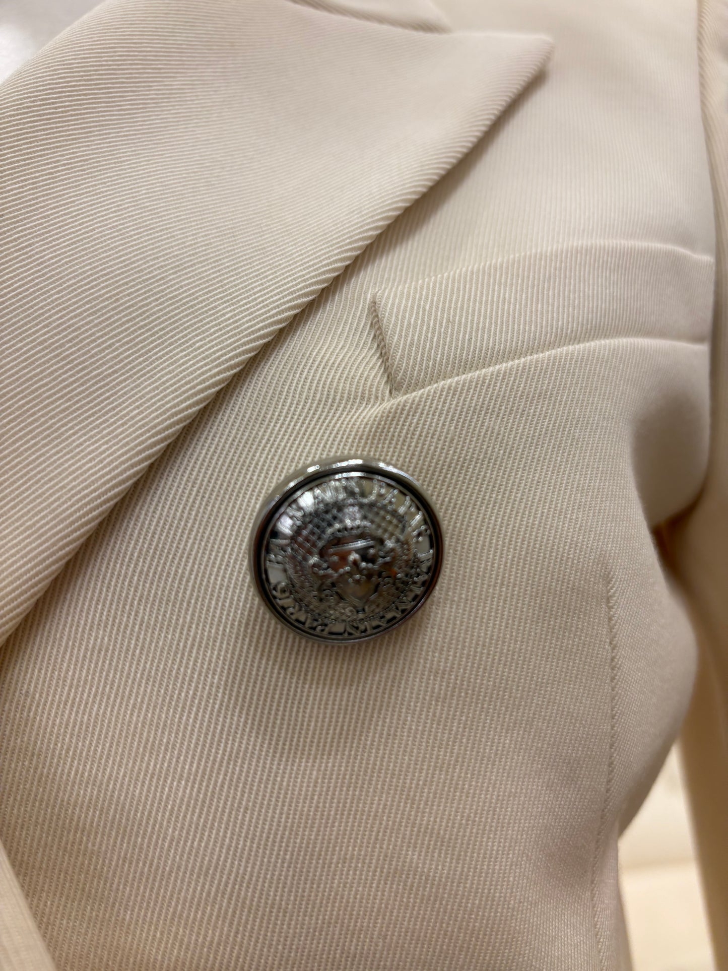 Balmain blazer doppio petto lana