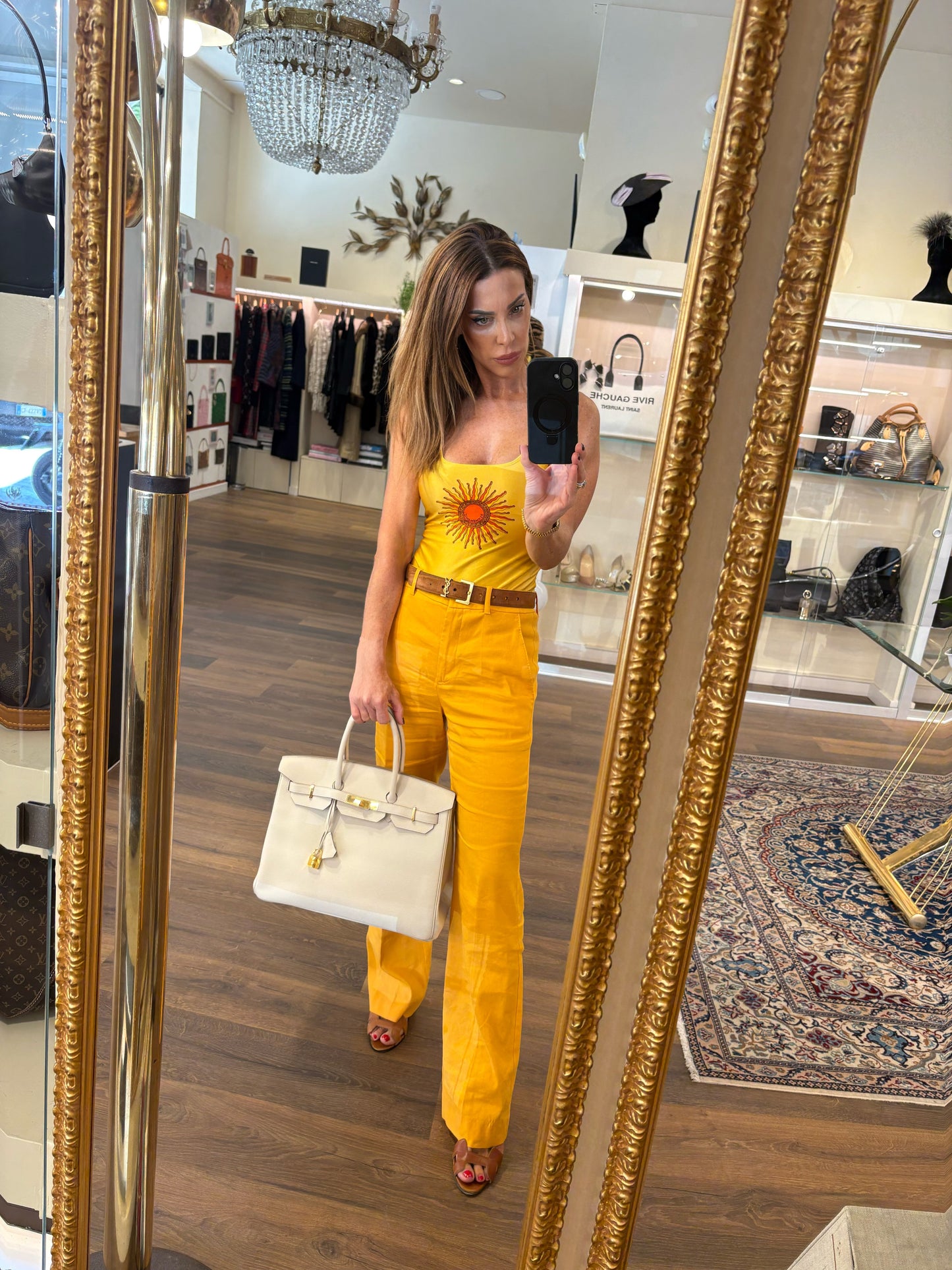 Hermès Birkin 35 colore Craie hardware  gold (Copia)