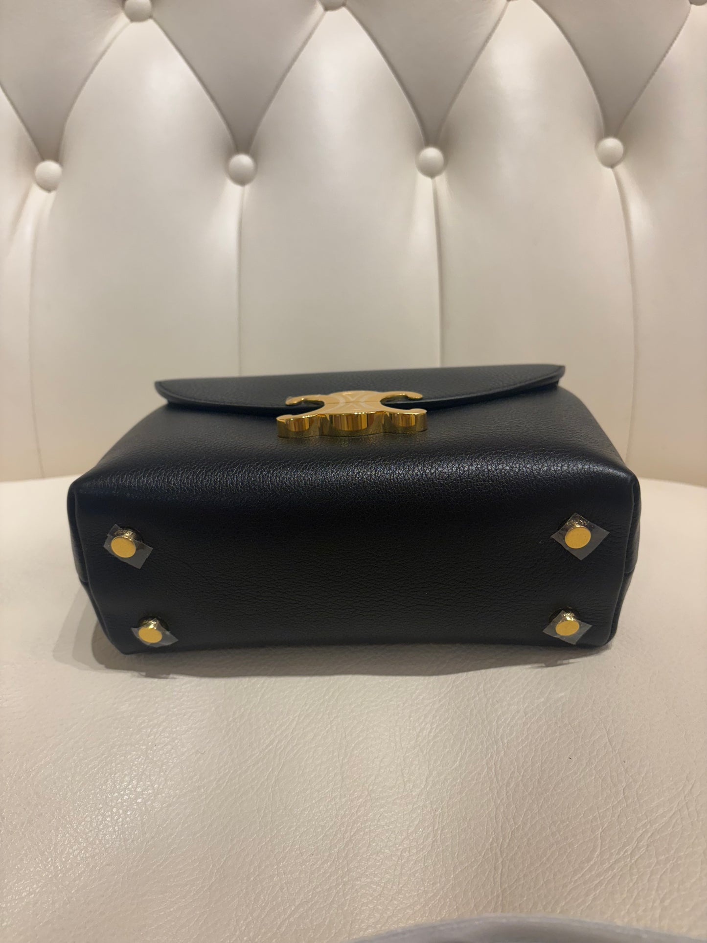 Celine borsa Nino Teen in pelle di vitello granata