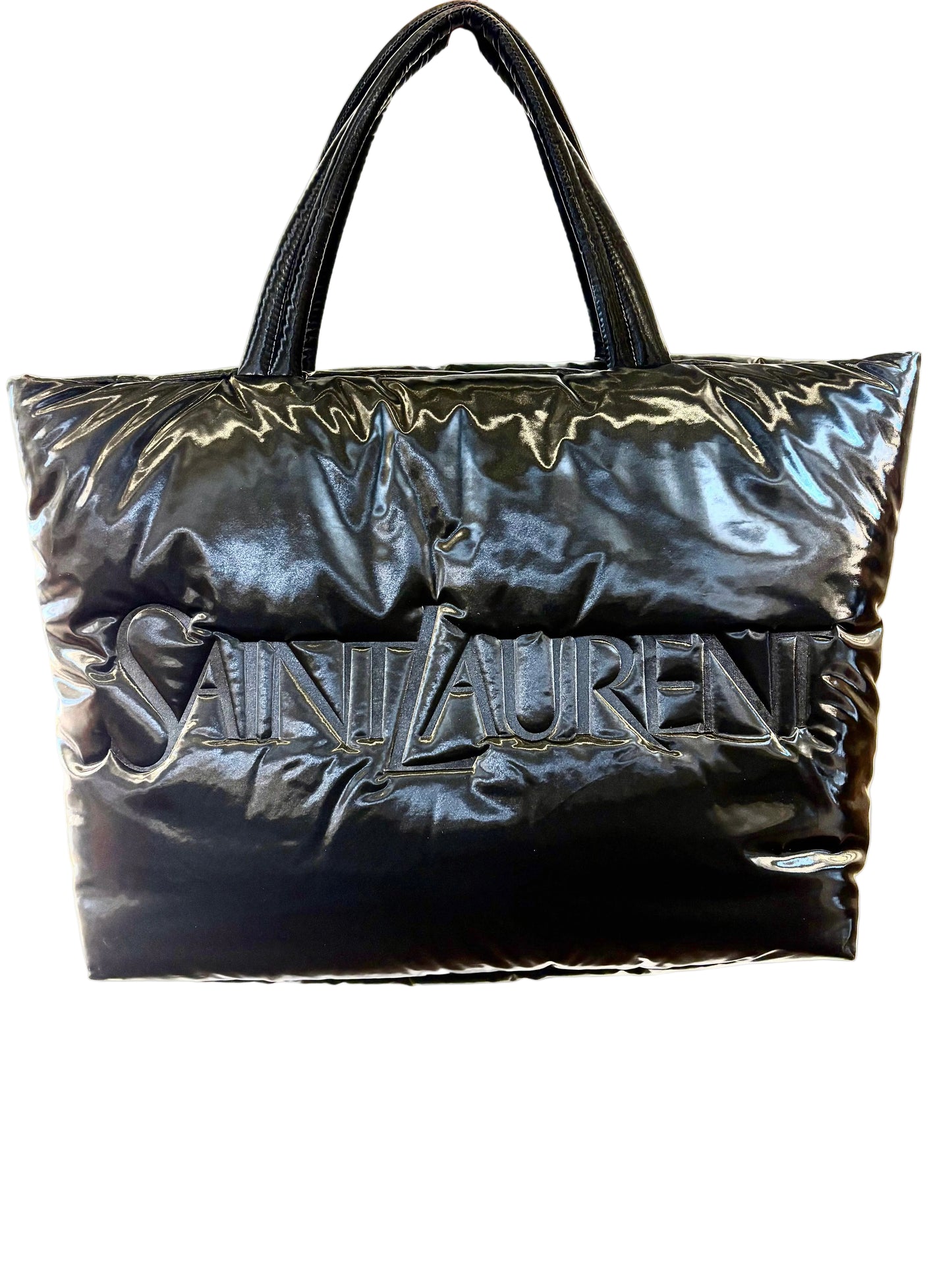 Saint Laurent shopper bag in silktech" trapuntato